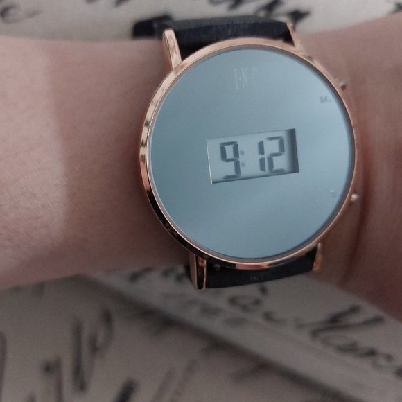 INC International Concepts Black Rose Gold Digital Watch - Picture 2 of 8